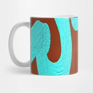 Turquoise brown Mug